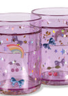 2 pak kubków z brokatem Glitter Cups Rainbow Twinkle - KONGES SLØJD