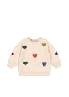 Bawełniana bluza Lou Terry Multi Heart - KONGES SLØJD
