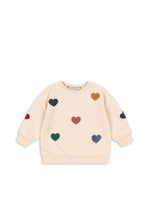 Bawełniana bluza Lou Terry Multi Heart - KONGES SLØJD