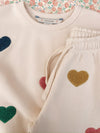 Bawełniana bluza Lou Terry Multi Heart - KONGES SLØJD