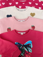 Bawełniana bluza Lou Terry Multi Heart - KONGES SLØJD