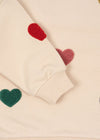 Bawełniana bluza Lou Terry Multi Heart - KONGES SLØJD