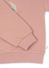 Bawełniana bluza Lou z brokatowym nadrukiem Mahogany Rose - KONGES SLØJD