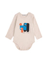 Bawełniane body z długim rękawem Off White - Bobo Choses