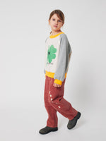 Bluza z bawełny organicznej Heather Grey - Bobo Choses