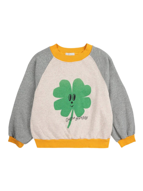 Bluza z bawełny organicznej Heather Grey - Bobo Choses