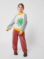Bluza z bawełny organicznej Heather Grey - Bobo Choses