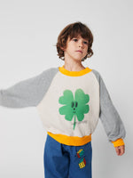 Bluza z bawełny organicznej Heather Grey - Bobo Choses