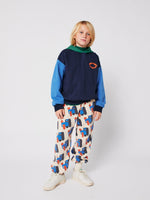 Bluza z kapturem z bawełny organicznej Multicolor - Bobo Choses