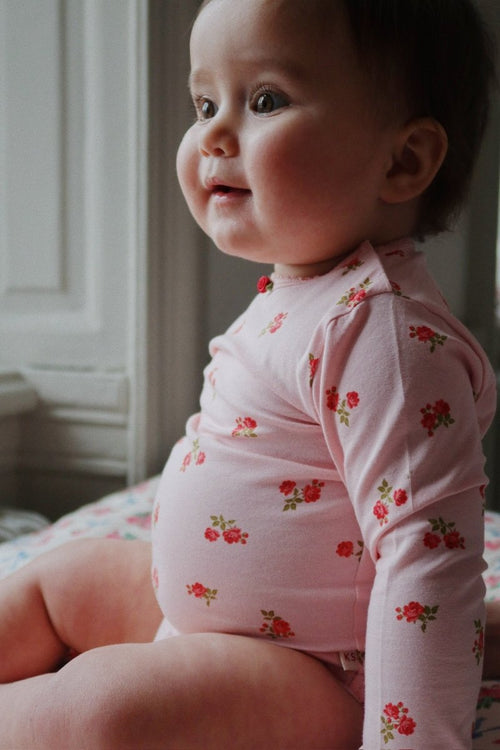 Body z bawełny organicznej Rosa Pink - KONGES SLØJD