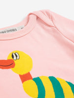 Body z bawełny organicznej z długim rękawem Light Pink - Bobo Choses