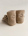 Buciki niechodki z wełny merino Terracotta - Hvid