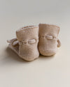 Buciki niechodki z wełny merino Terracotta - Hvid