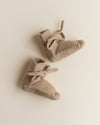 Buciki niechodki z wełny merino Terracotta - Hvid