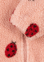 Ciepła polarowa kurtka Jody Ladybug Pink - KONGES SLØJD