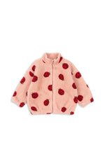 Ciepła polarowa kurtka Jody Ladybug Pink - KONGES SLØJD