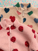 Ciepła polarowa kurtka Jody Ladybug Pink - KONGES SLØJD
