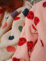 Ciepła polarowa kurtka Jody Ladybug Pink - KONGES SLØJD