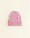 Czapka Beanie z wełny merino Newborn 0 - 6M Cotton Candy - Hvid