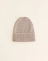 Czapka Beanie z wełny merino Newborn 0 - 6M Sand - Hvid