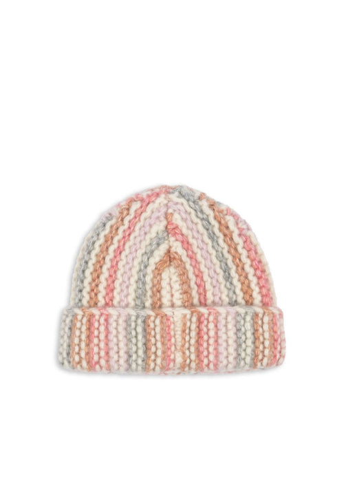 Czapka z wełny Beanie Kiri Rose Stripe - KONGES SLØJD