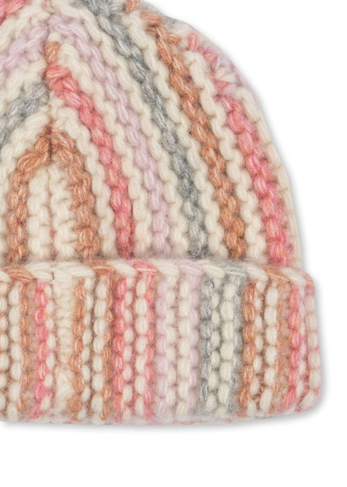 Czapka z wełny Beanie Kiri Rose Stripe - KONGES SLØJD