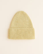 Czapka z wełny merino Beanie Fonzie Kids Light Yellow - Hvid