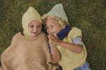 Czapka z wełny merino Beanie Fonzie Kids Light Yellow - Hvid