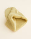 Czapka z wełny merino Beanie Fonzie Kids Light Yellow - Hvid