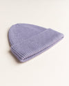 Czapka z wełny merino Beanie Fonzie Kids Lilac - Hvid