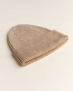 Czapka z wełny merino Beanie Fonzie Kids Sand - Hvid
