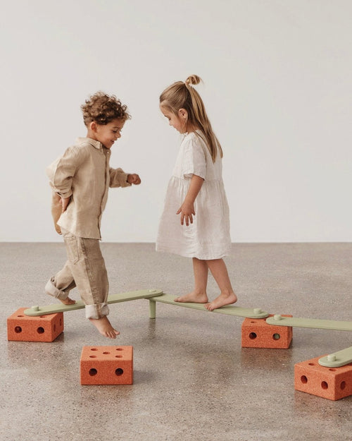 Deska do balansowania Balance Track Burnt Orange / Dusty Green - MODU