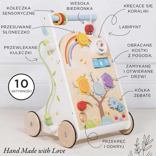 Drewniany chodzik edukacyjny pchacz - Le Toy Van
