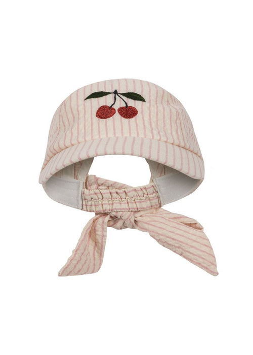 Dziecięca czapka z daszkiem Ellie Peony Stripe - KONGES SLØJD