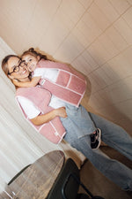 Kamizelka damska z wełny merino pink limited edition Pink - Meggstore