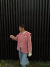 Kamizelka damska z wełny merino pink limited edition Pink - Meggstore