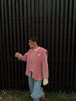 Kamizelka damska z wełny merino pink limited edition Pink - Meggstore