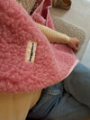 Kamizelka damska z wełny merino pink limited edition Pink - Meggstore