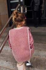 Kamizelka dziecięca z wełny merino limited edition Blue - Meggstore