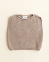 Kamizelka z wełny merino Harvey Baby Sand - Hvid