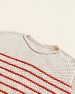Kamizelka z wełny merino Harvey Kids Sand - Hvid
