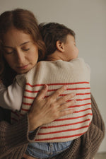 Kamizelka z wełny merino Harvey Kids Sand - Hvid