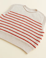 Kamizelka z wełny merino Harvey Kids Sand - Hvid