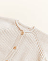 Kardigan z wełny merino Inga Cream - Hvid