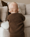 Kardigan z wełny merino Inga Mocha - Hvid