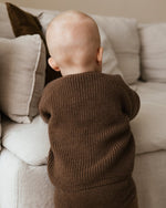 Kardigan z wełny merino Inga Mocha - Hvid