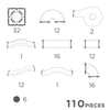 Klocki magnetyczne Ball Run Clever Pack Pastel - 110 el. - Cleverclixx