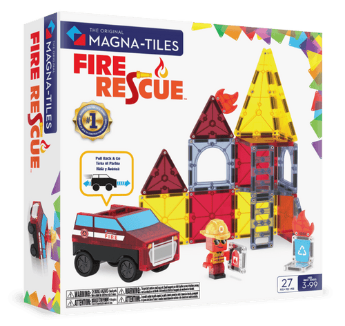 Klocki Magnetyczne Fire Rescue 27 el. - Magna - Tiles®