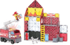 Klocki Magnetyczne Fire Station 50 el. - Magna - Tiles®