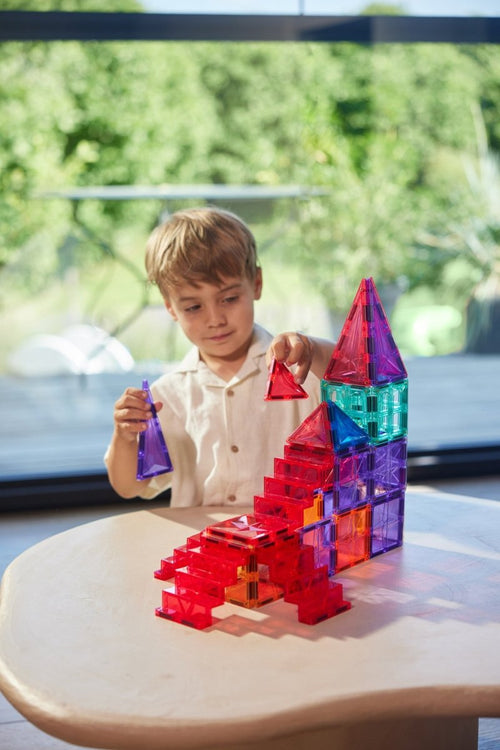 Klocki magnetyczne Stairs Set Intense 34 el. - Cleverclixx